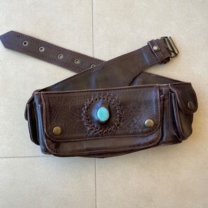 Festival Brown Leather Utility Belt